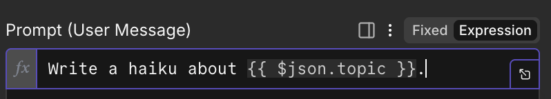 Expression mode toggle